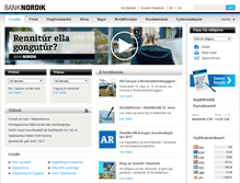 Tablet Screenshot of banknordik.fo
